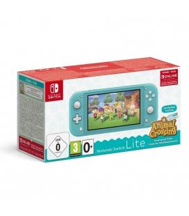 CONSOLA NINTENDO SWITCH LITE TURQUESA + CÓDIGO JUEGO ANIMAL CROSSING NEW HORIZONS + 3 MESES SUSCRIPCIÓN ESHOP