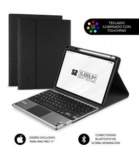 Funda con teclado subblim keytab pro bluetooth touchpad para tablets apple ipad pro de 11' 2020/ negra