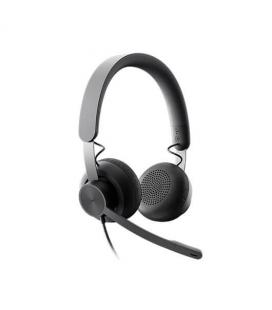 AURICULARES MICRO LOGITECH ZONE WIRED NEGRO DIADEMA/USB 981 - Imagen 1