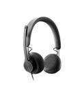 AURICULARES MICRO LOGITECH ZONE WIRED NEGRO DIADEMA/USB 981 - Imagen 2