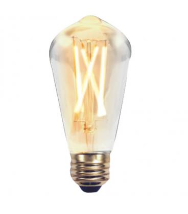 Bombilla led silver electronic filamento edison pera 2w=20w - e27 - 2.200k - 320º - 220 lm - luz extra calida - a++ - Imag