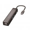 Adaptador conceptronic usb - c a gigabit ethernet rj45 con hub usb 3.0 - 3 puertos - Imagen 1