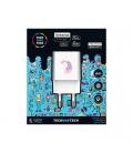 Cargador de Pared Tech One Tech Unicornio Dream/ 2xUSB/ 2.4A/ Blanco