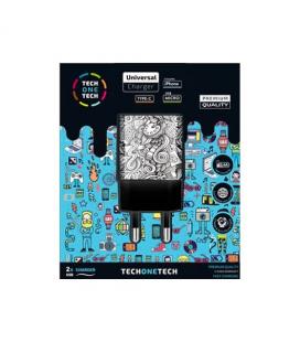 CARGADOR DOBLE TECH ONE TECH ART DECO 2.4A/ALTO RENDIMIENTO - Imagen 1