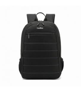 Coolbox Mochila Portatil 15.6" Negro - Impermeable - Imagen 1