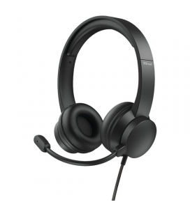 Auriculares trust hs-200 on-ear 24186/ con micrófono/ usb/ negros - Imagen 1