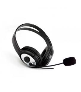 AURICULARES C/MICROFONO COOLBOX COOLCHAT JACK-3.5MM NEGRO