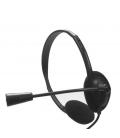 AURICULARES NILOX MICROFONO CONTROL VOL NEGRO ALAMBRICO CONEXION USB - Imagen 1