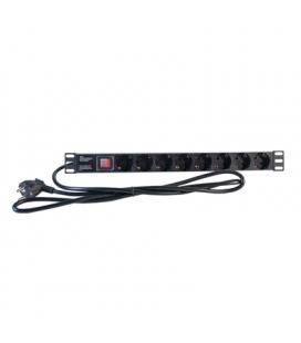 2LAN Regleta 19" 8 Schukos Interruptor - Imagen 1