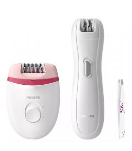 Depiladora philips satinelle essential brp506/00 / con cable/ incluye minidepiladora