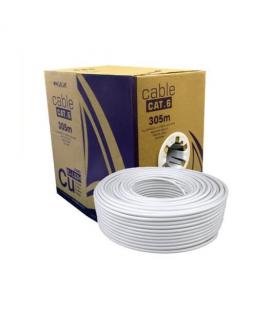 CABLE RED UTP CAT6 RJ45 PHASAK 305M GRIS AWG24/SOLIDO PHR 6 - Imagen 1