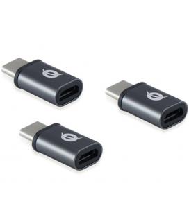 Kit adaptadores conceptronic usb - c 3.1 macho a micro usb hembra otg pack 3 unidades - Imagen 1