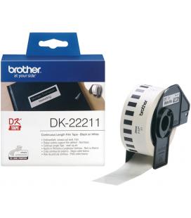 Etiquetas cinta continua brother blanca dk22211 29mm - Imagen 1