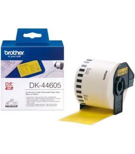 Etiquetas cinta continua brother amarilla dk44605 62mm - Imagen 1