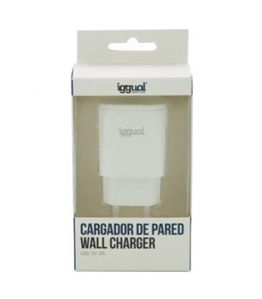 iggual cargador de pared 1xUSB 5V/2A - Imagen 1