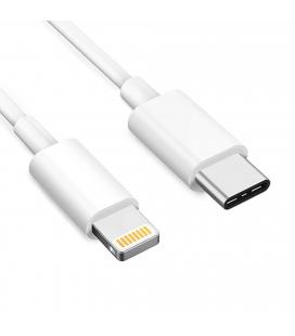 Cable carga conexión lightning apple phoenix usb tipo c macho a lightning macho certificado mfi oficial carga rapida 3a otg 1 me