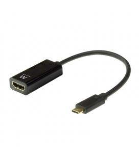 EWENT Conversor USB-C a HDMI HEMBRA 4K/30Hz - Imagen 1
