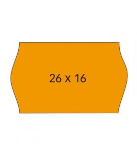 Etiquetas adhesivas en rollo apli 101719/ 26 x 16mm/ pack de 6 rollos/ naranja
