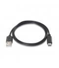 CABLE USB(A)M 2.0 A USB TIPO C M AISENS 0.5M NEGRO - Imagen 1