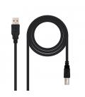 CABLE USB(A) 2.0 A USB(B) 2.0 NANOCABLE 3M NEGRO - Imagen 2