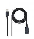 CABLE USB(A) 3.0 A USB(A) 3.0 NANOCABLE 2M NEGRO - Imagen 2