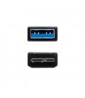 CABLE USB(A) 3.0 A MICRO USB(B) NANOCABLE 1M NEGRO - Imagen 3