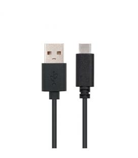 CABLE USB(A) 2.0 A USB(C) NANOCABLE 1M NEGRO - Imagen 1