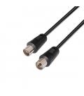 CABLE ANTENA TV COAXIAL NANOCABLE 1.8 M NEGRO - Imagen 3