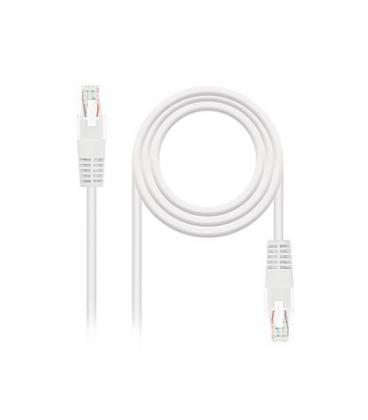 CABLE RED UTP CAT6 RJ45 NANOCABLE 2M BLANCO AWG24 10.20.040 - Imagen 1