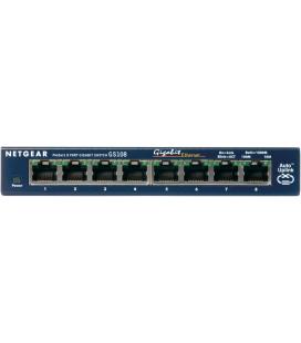 HUB SWITCH 8 PTOS METALI 10/100/1000 NETGEAR GS108 - Imagen 1