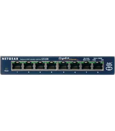 HUB SWITCH 8 PTOS METALI 10/100/1000 NETGEAR GS108 - Imagen 1