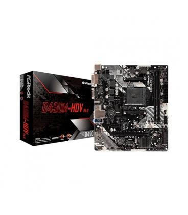 PLACA BASE ASROCK AM4 B450M HDV R4.0 - Imagen 1