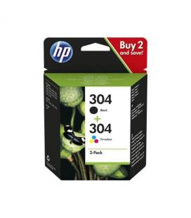 CARTUCHO ORIG HP Nº 304 PACK COLORES Y NEGRO NEGRO/MAGENTA - Imagen 1