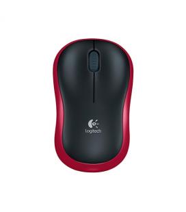 RATON OPTICO LOGITECH M185 WIRELESS ROJO - Imagen 1