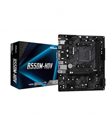 Placa base asrock amd am4 b550m - hdv ddr4x2 4gb hdmi micro atx - Imagen 1