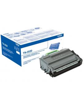 Toner brother tn3520 negro 20000 páginas - Imagen 1