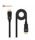 Cable nanocable displayport 1.4 certificado vesa dp - m - dp - m negro 2.0m - Imagen 1