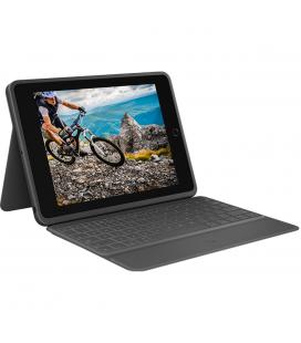 Funda logitech rugged folio negro con teclado para ipad 7ª generacion - Imagen 1