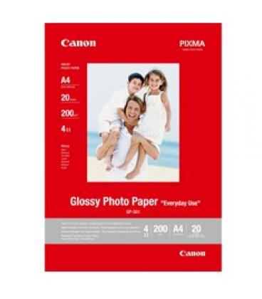 Papel canon fotografico gp - 501 con brillo a4 20 hojas - Imagen 1
