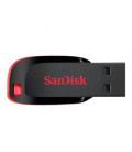Memoria usb 2.0 sandisk 16gb cruzer blade rojo - Imagen 1