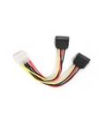 Cable de alimentacion corriente cc - sata - psy molex a 2 sata i - 0.15m - Imagen 1