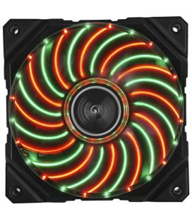 Ventilador gaming enermax df vegas duo 12cm pwm luces led rojo verde modding anti polvo