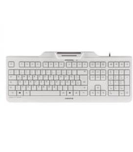 Teclado cherry kc 1000 sc lector de tarjeta chip integrado dni usb blanco - Imagen 1