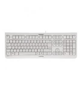 Teclado cherry kc 1000 silencioso usb ultra slim blanco - Imagen 1