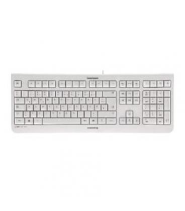 Teclado cherry kc 1000 silencioso usb ultra slim blanco - Imagen 1