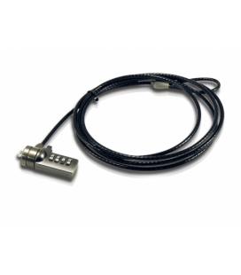 Cable de seguridad coneptronic para portatiles 1.8m combinacion - Imagen 1