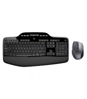 Teclado + mouse logitech mk710 optico wireless inalambrico usb 2.0 negro 24 ghz - Imagen 1