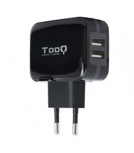 Cargador de pared tooq tqwc-1s02/ 2xusb/ 17w