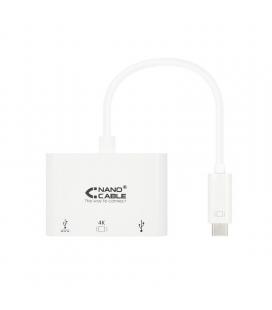 Adaptador nanocable 10.16.4302/ usb tipo-c macho - hdmi hembra/ usb tipo-c hembra/ usb hembra - Imagen 1