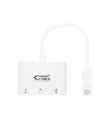 Adaptador nanocable 10.16.4302/ usb tipo-c macho - hdmi hembra/ usb tipo-c hembra/ usb hembra - Imagen 1